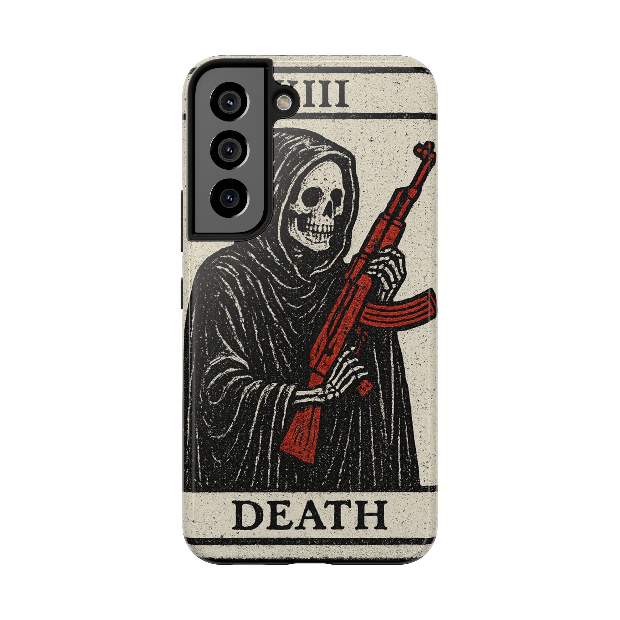 Grim Reaper Phone Case, Tough Phone Case for Gamers, Unique Smartphone Accessories, Halloween Decor, Death-Inspired Gift