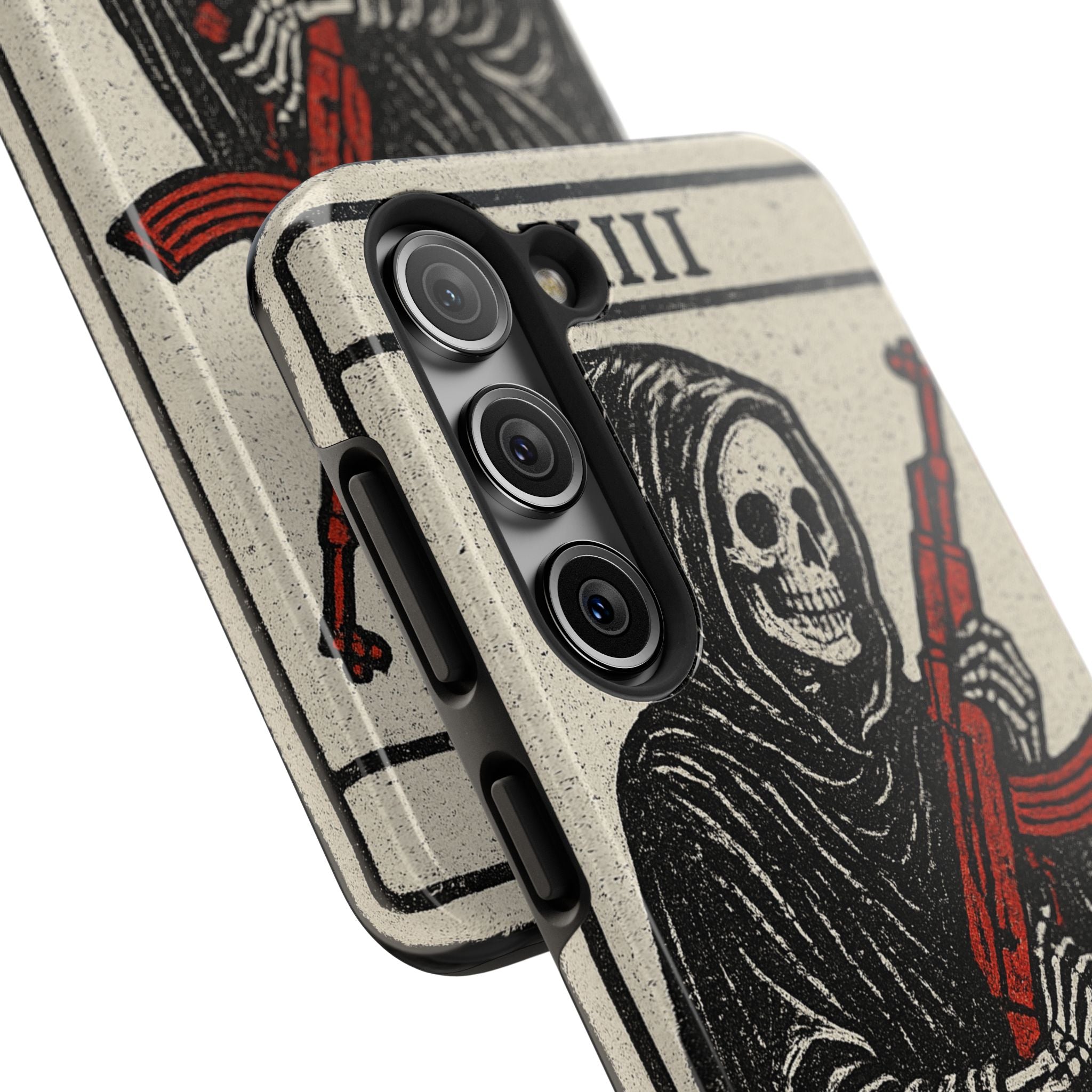 Grim Reaper Phone Case, Tough Phone Case for Gamers, Unique Smartphone Accessories, Halloween Decor, Death-Inspired Gift