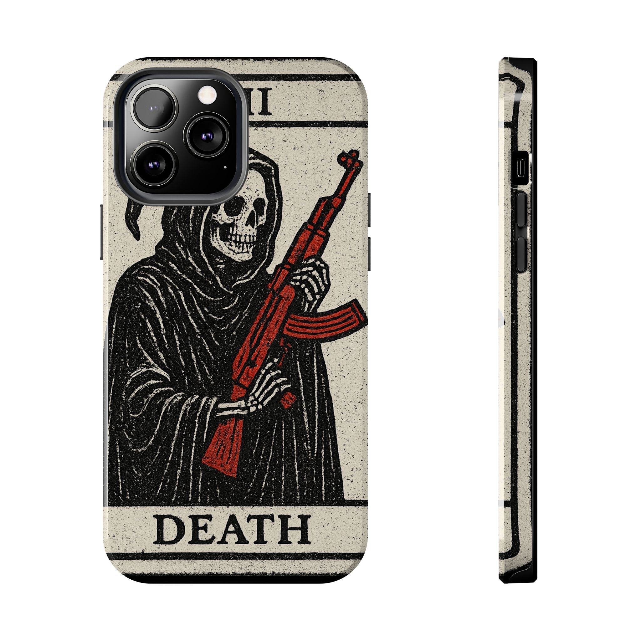 Grim Reaper Phone Case, Tough Phone Case for Gamers, Unique Smartphone Accessories, Halloween Decor, Death-Inspired Gift
