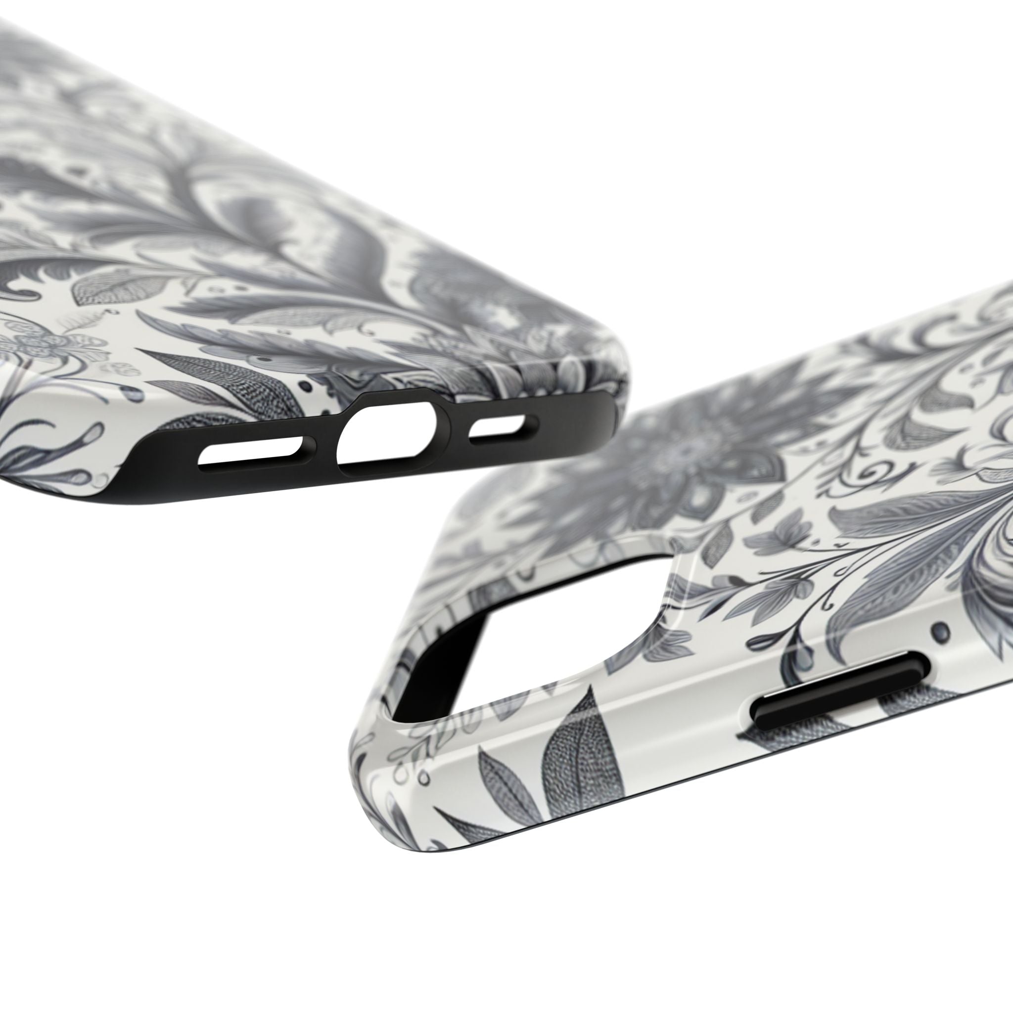 Floral Tough Phone Cases, Durable Phone Cover, Stylish Floral Design, Gift for Her, Trendy Tech Accessories, Birthday Present
