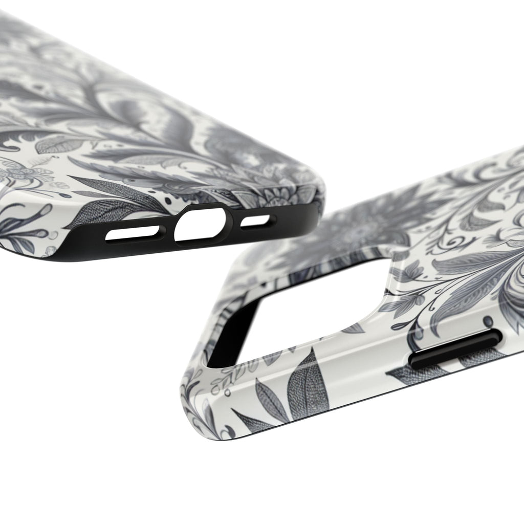 Floral Tough Phone Cases, Durable Phone Cover, Stylish Floral Design, Gift for Her, Trendy Tech Accessories, Birthday Present
