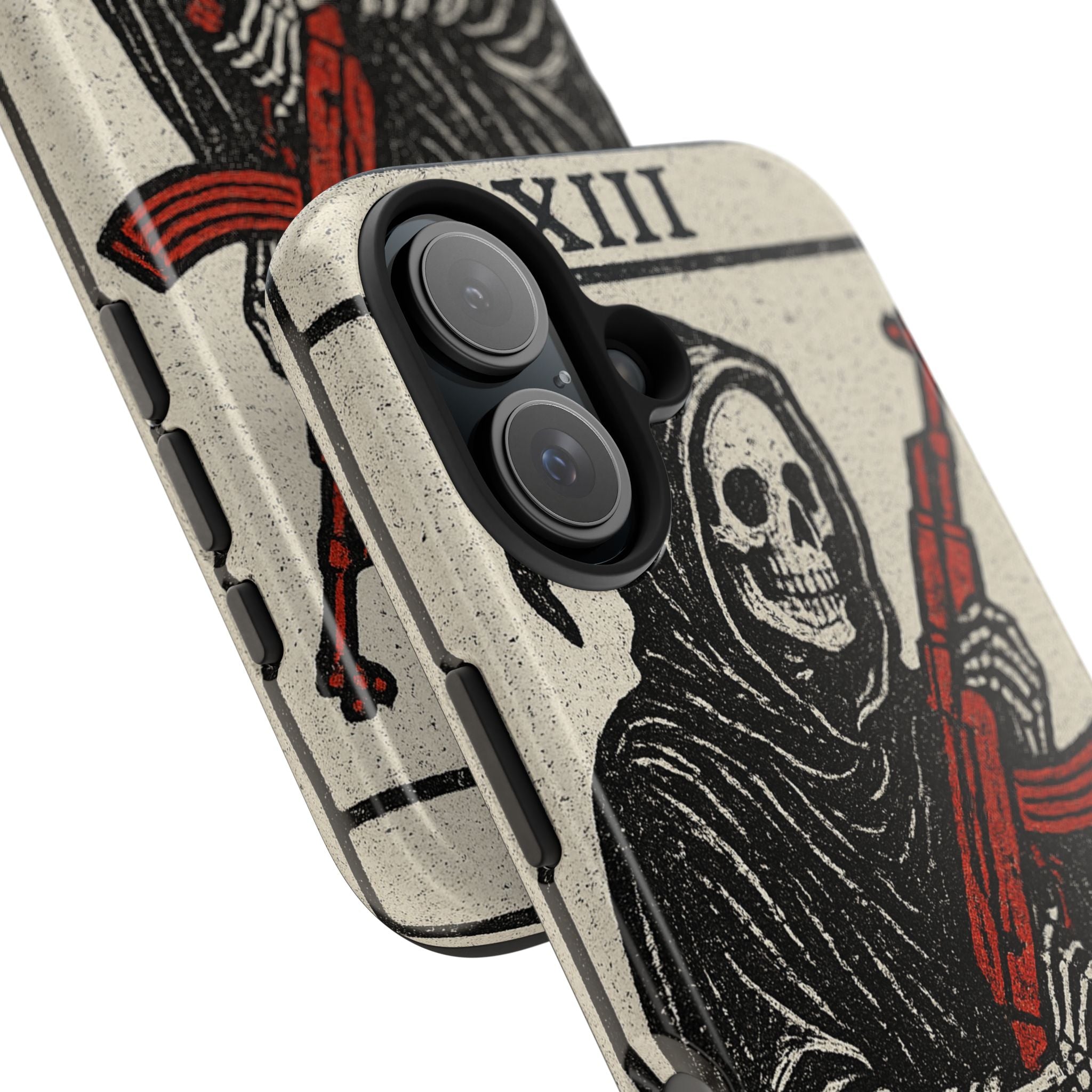 Grim Reaper Phone Case, Tough Phone Case for Gamers, Unique Smartphone Accessories, Halloween Decor, Death-Inspired Gift