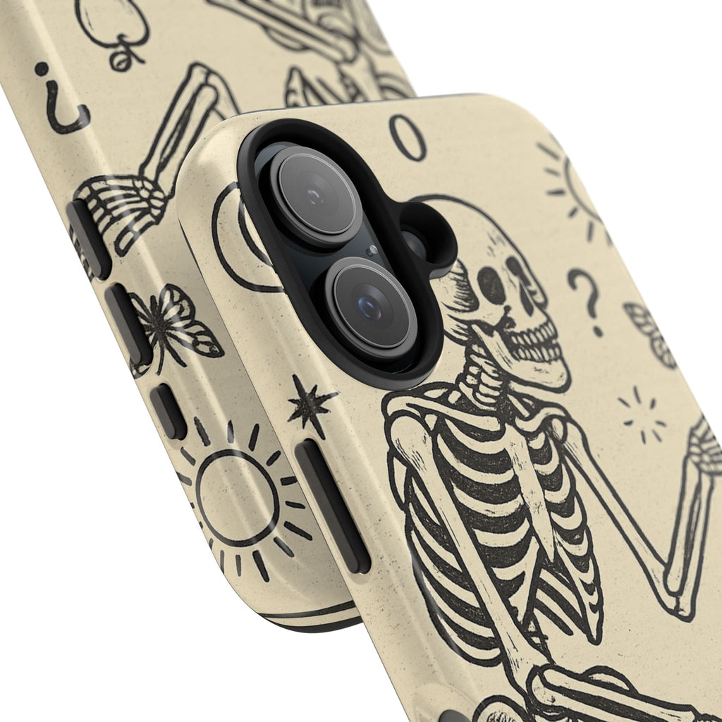 Skeleton ADHD Phone Cases, Unique Phone Cover, Funny ADHD Gift, Quirky Skeleton Design, Cool Accessories for Everyone