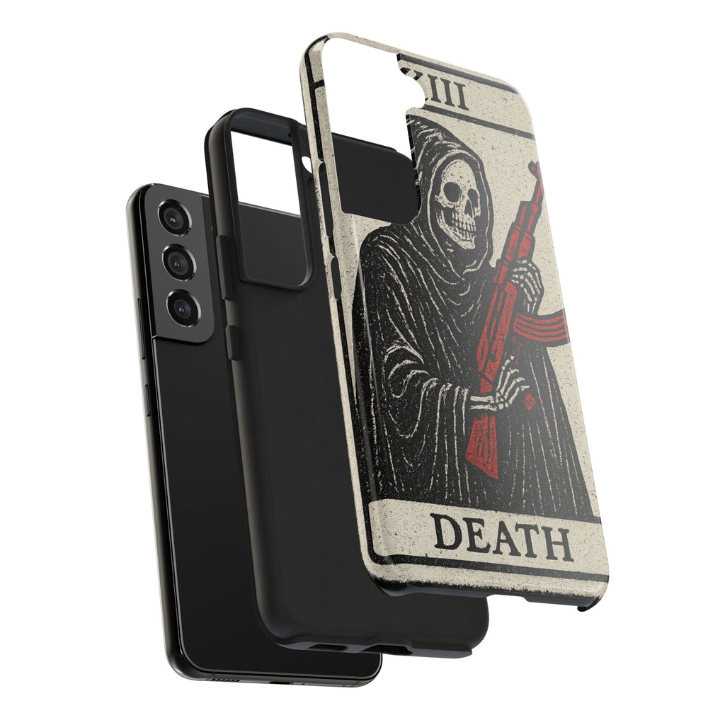 Grim Reaper Phone Case, Tough Phone Case for Gamers, Unique Smartphone Accessories, Halloween Decor, Death-Inspired Gift