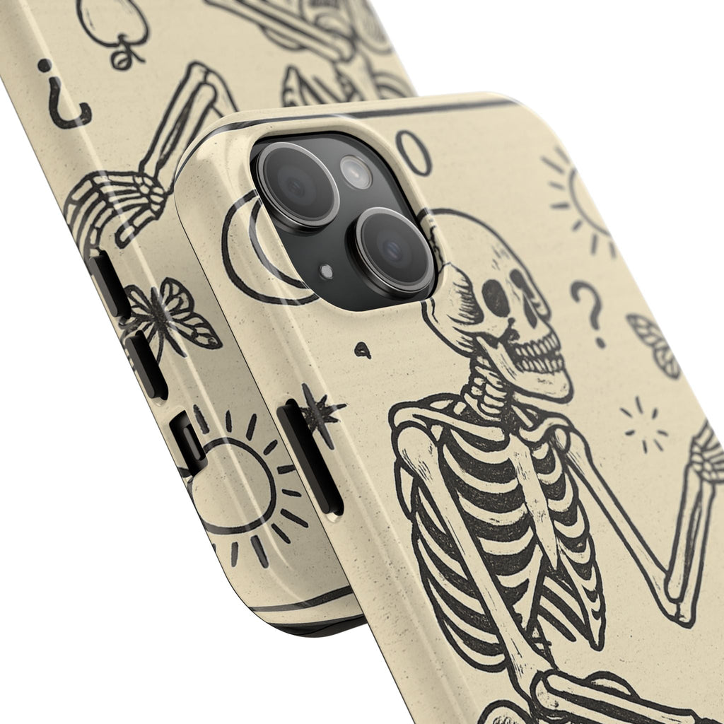 Skeleton ADHD Phone Cases, Unique Phone Cover, Funny ADHD Gift, Quirky Skeleton Design, Cool Accessories for Everyone
