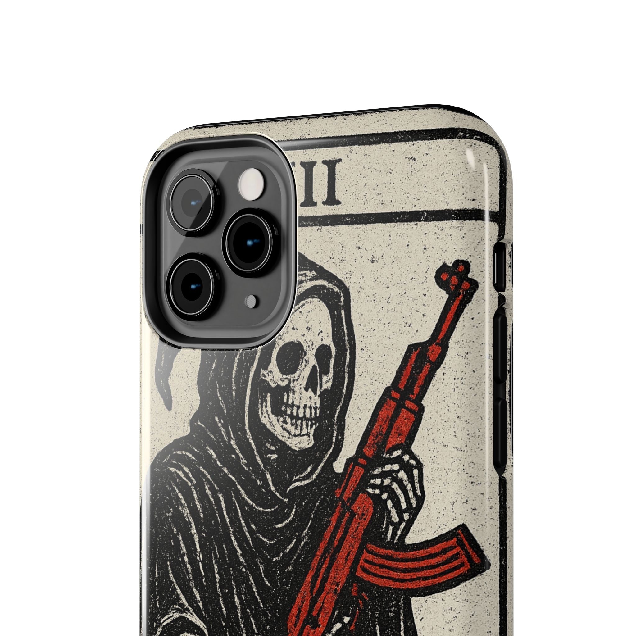 Grim Reaper Phone Case, Tough Phone Case for Gamers, Unique Smartphone Accessories, Halloween Decor, Death-Inspired Gift