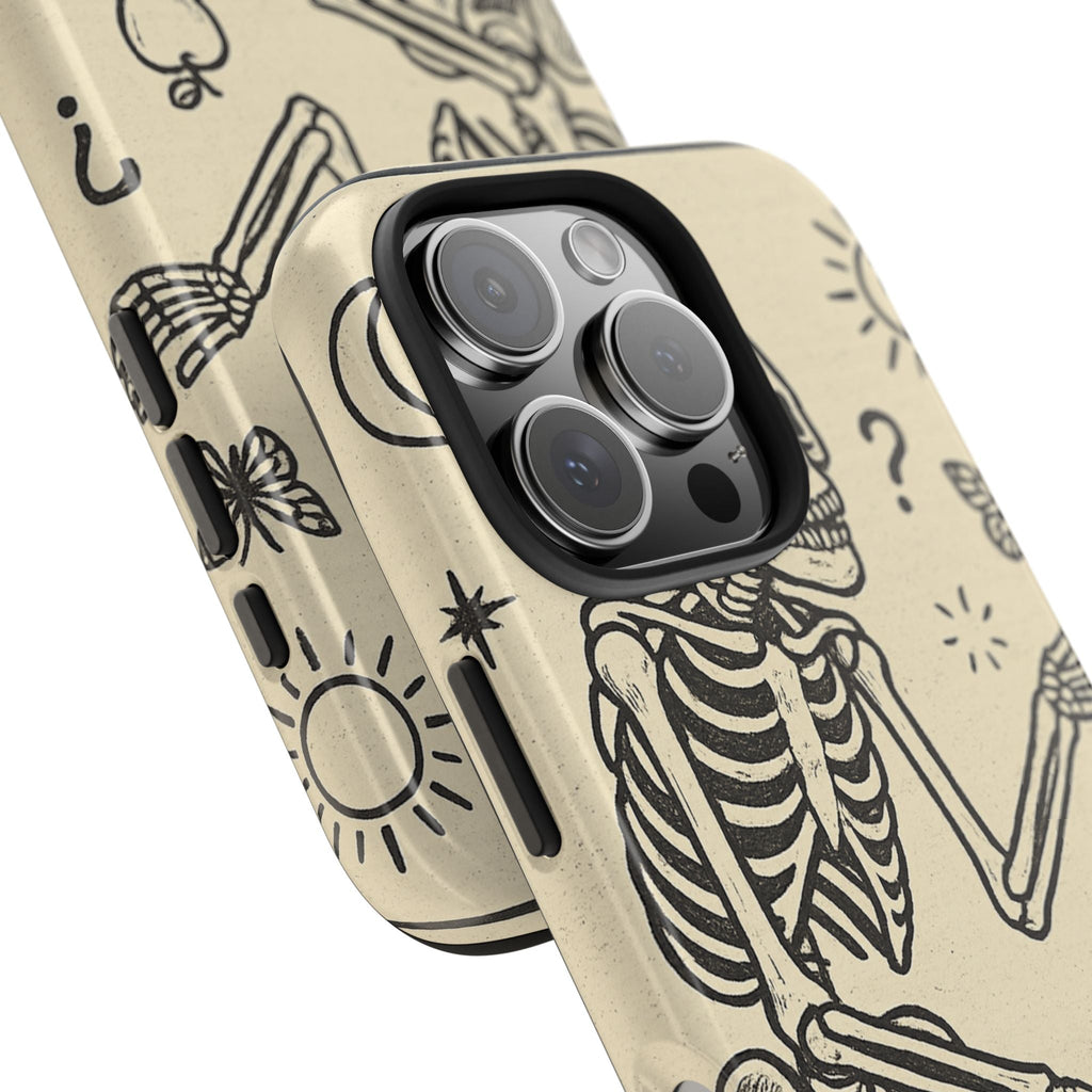Skeleton ADHD Phone Cases, Unique Phone Cover, Funny ADHD Gift, Quirky Skeleton Design, Cool Accessories for Everyone