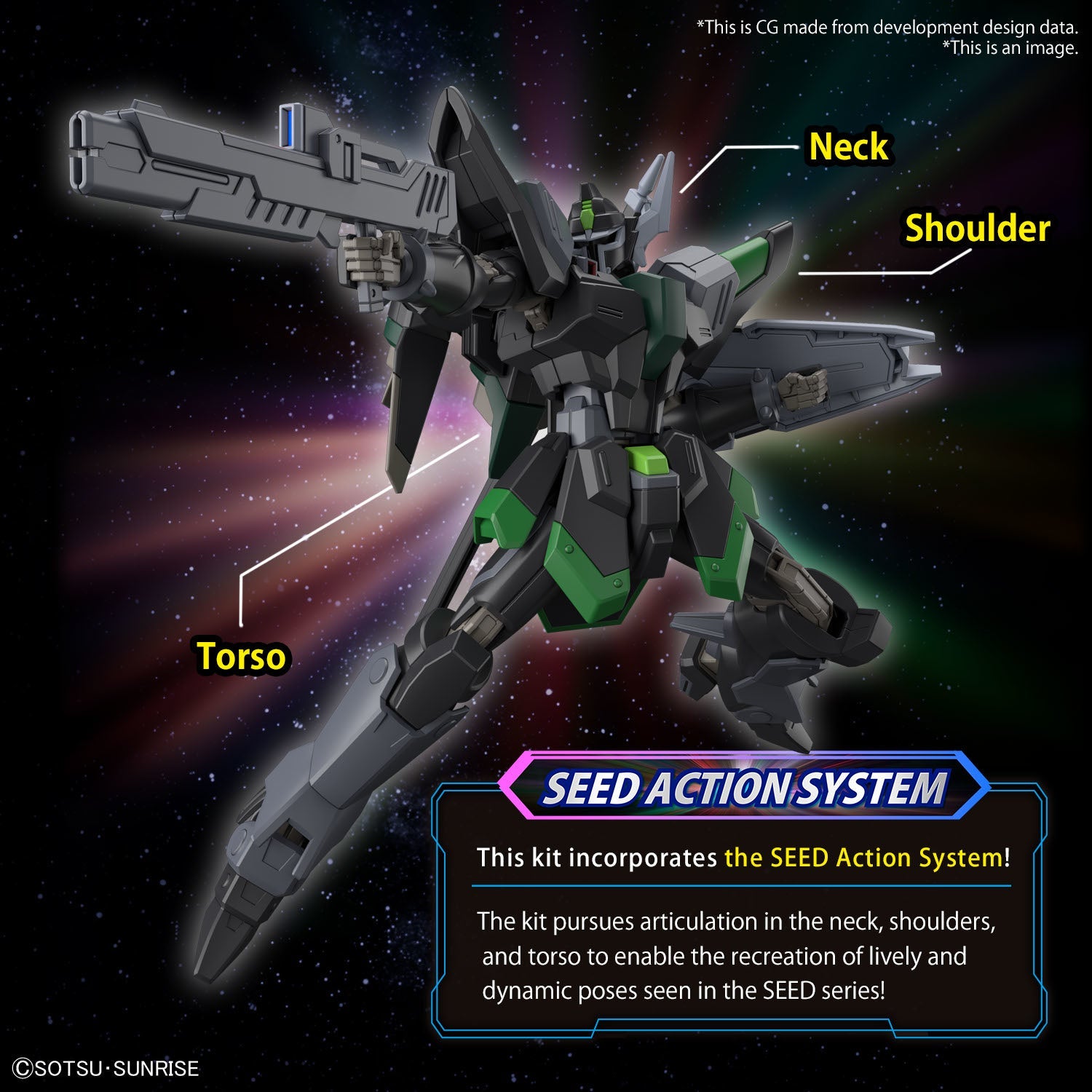 Gundam Seed Freedom Black Knight Squad Rud-Ro.A HG Model Kit